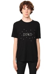 Yves Saint Laurent Disco Print Cotton Jersey T-shirt