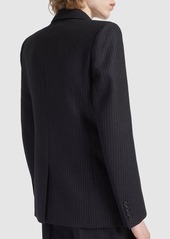 Yves Saint Laurent Double Breast Wool Blend Jacket