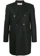 Yves Saint Laurent double-breasted tailored coat