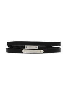 Yves Saint Laurent double-wrap logo-plaque bracelet