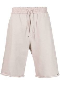 Yves Saint Laurent drawstring-waistband cotton track shorts