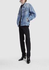 Yves Saint Laurent Egg Shape Cotton Denim Jacket