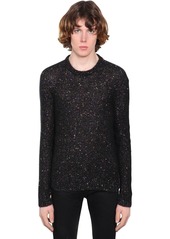 Yves Saint Laurent Embellished Mohair Blend Sweater