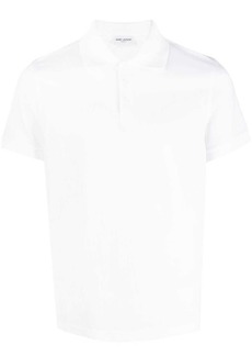 Yves Saint Laurent logo-embroidered short-sleeved polo shirt