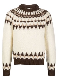 Yves Saint Laurent fair isle-style knitted jumper