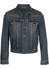 Yves Saint Laurent fitted button-front denim jacket