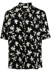 Yves Saint Laurent floral-print silk shirt