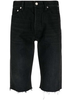 Yves Saint Laurent frayed-edge denim shorts