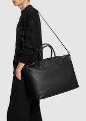 Yves Saint Laurent Giant Bowling Leather Tote Bag