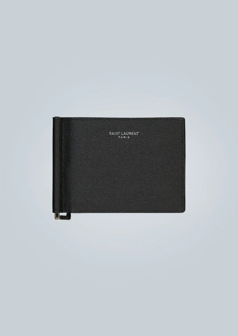 Yves Saint Laurent Saint Laurent Grain leather wallet with money clip