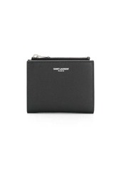 Yves Saint Laurent grainy zipped card case