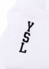 Yves Saint Laurent Intarsia-knit logo socks