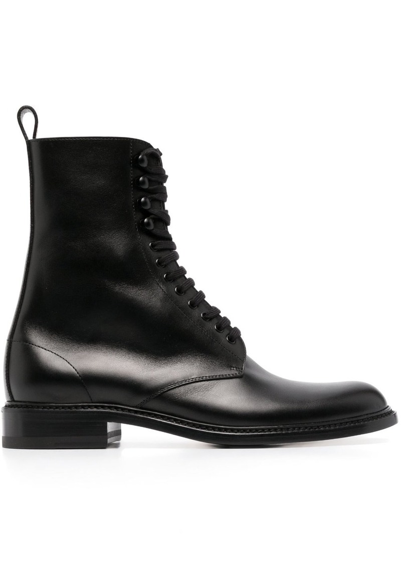 Yves Saint Laurent lace-up 35mm leather boots