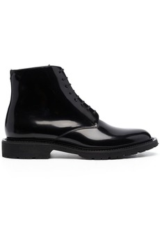 Yves Saint Laurent lace-up leather ankle boots