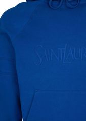 Yves Saint Laurent Large Embroidered Cotton Hoodie