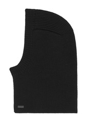 Yves Saint Laurent large ribbed balaclava in wool