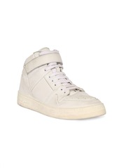 Yves Saint Laurent Lax Leather Mid Top Sneakers