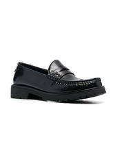 Yves Saint Laurent Le Loafer high-shine finish flat shoes