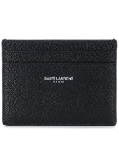 Yves Saint Laurent logo-stamp grained-leather cardholder