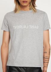 Yves Saint Laurent Logo Cotton Jersey T-shirt