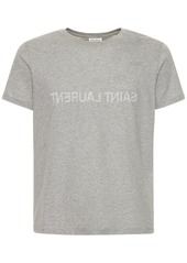 Yves Saint Laurent Logo Cotton Jersey T-shirt