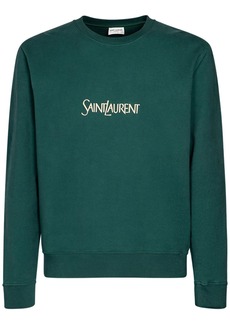 Yves Saint Laurent Logo Cotton Sweater