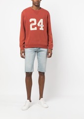 Yves Saint Laurent logo embroidery cotton sweatshirt