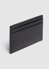 Yves Saint Laurent Logo Grain Leather Card Holder