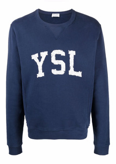 Yves Saint Laurent logo-print cotton sweatshirt