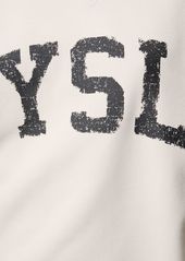 Yves Saint Laurent Logo Print Cotton Sweatshirt