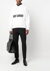 Yves Saint Laurent logo-print textured hoodie