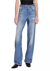 Yves Saint Laurent Long Extreme Baggy Jeans In Denim