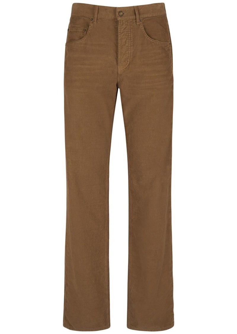 Yves Saint Laurent Maxi Cotton Soft Corduroy Long Pants
