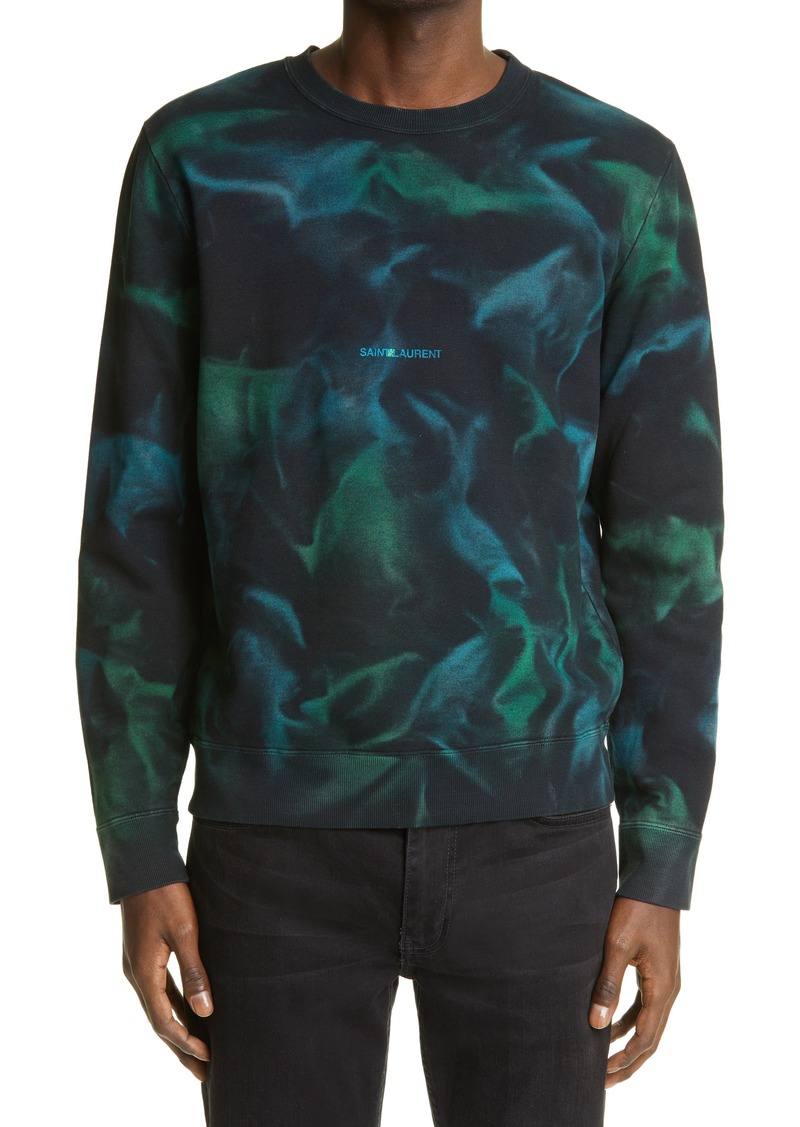 Saint Laurent Tie Dye Hoodie 2024 favors