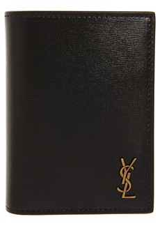 Yves Saint Laurent Saint Laurent YSL Monogram Bifold Leather Wallet in Black at Nordstrom