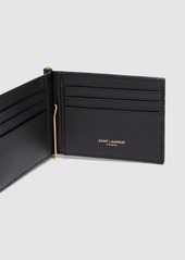 Yves Saint Laurent Monogram Embossed Bill Clip Wallet