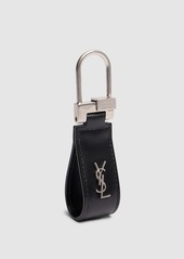 Yves Saint Laurent Monogram Leather Keyring