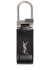 Yves Saint Laurent Monogram Leather Keyring