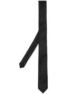Yves Saint Laurent Monogram pattern silk tie