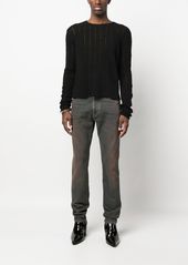 Yves Saint Laurent openwork rib-knit jumper