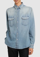 Yves Saint Laurent Oversize Cotton Denim Shirt