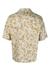 Yves Saint Laurent palm tree-print camp-collar shirt