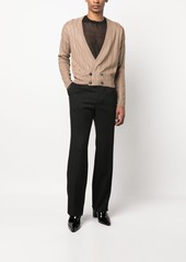 Yves Saint Laurent plunging V-neck cardigan