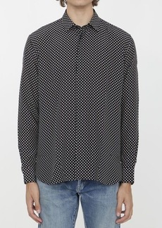 Yves Saint Laurent Polka-dot silk shirt