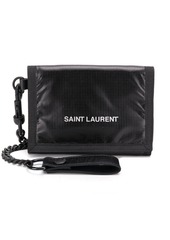 Yves Saint Laurent Nuxx printed logo chain wallet