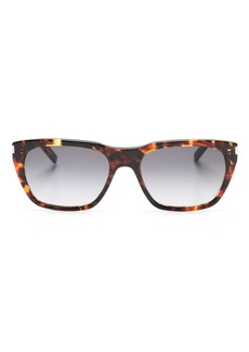 Yves Saint Laurent tortoiseshell-effect rectangle-frame sunglasses