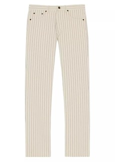 Yves Saint Laurent Relaxed-Fit Jeans in Striped Denim