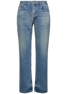 Yves Saint Laurent Relaxed Straight Cotton Denim Jeans