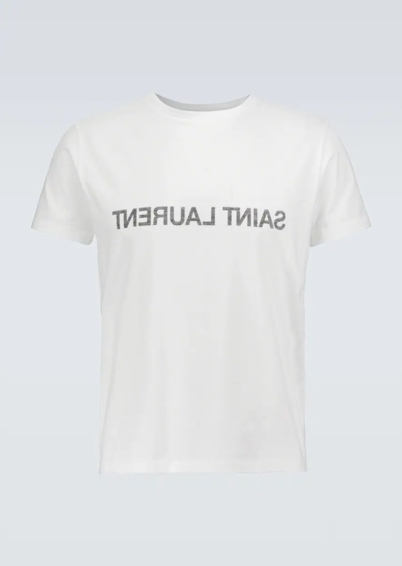 Yves Saint Laurent Saint Laurent Reversed logo short-sleeved T-shirt