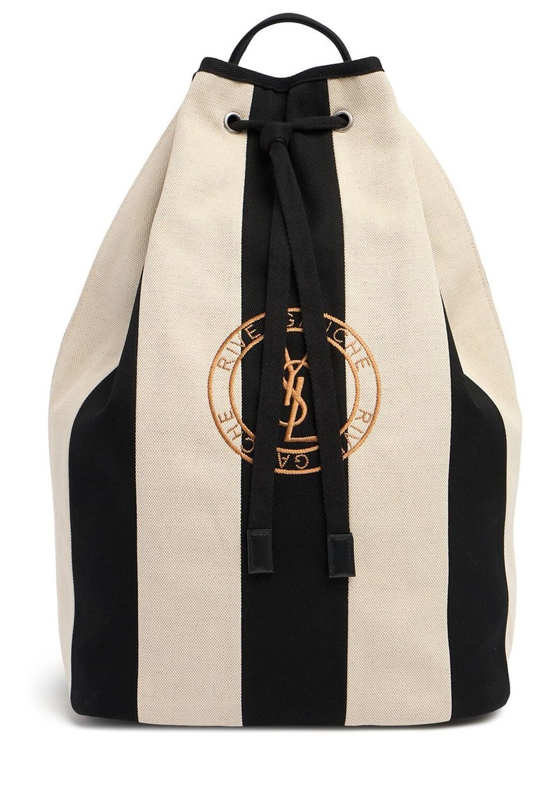 Yves Saint Laurent Rive Gauche Cotton & Linen Body Bag